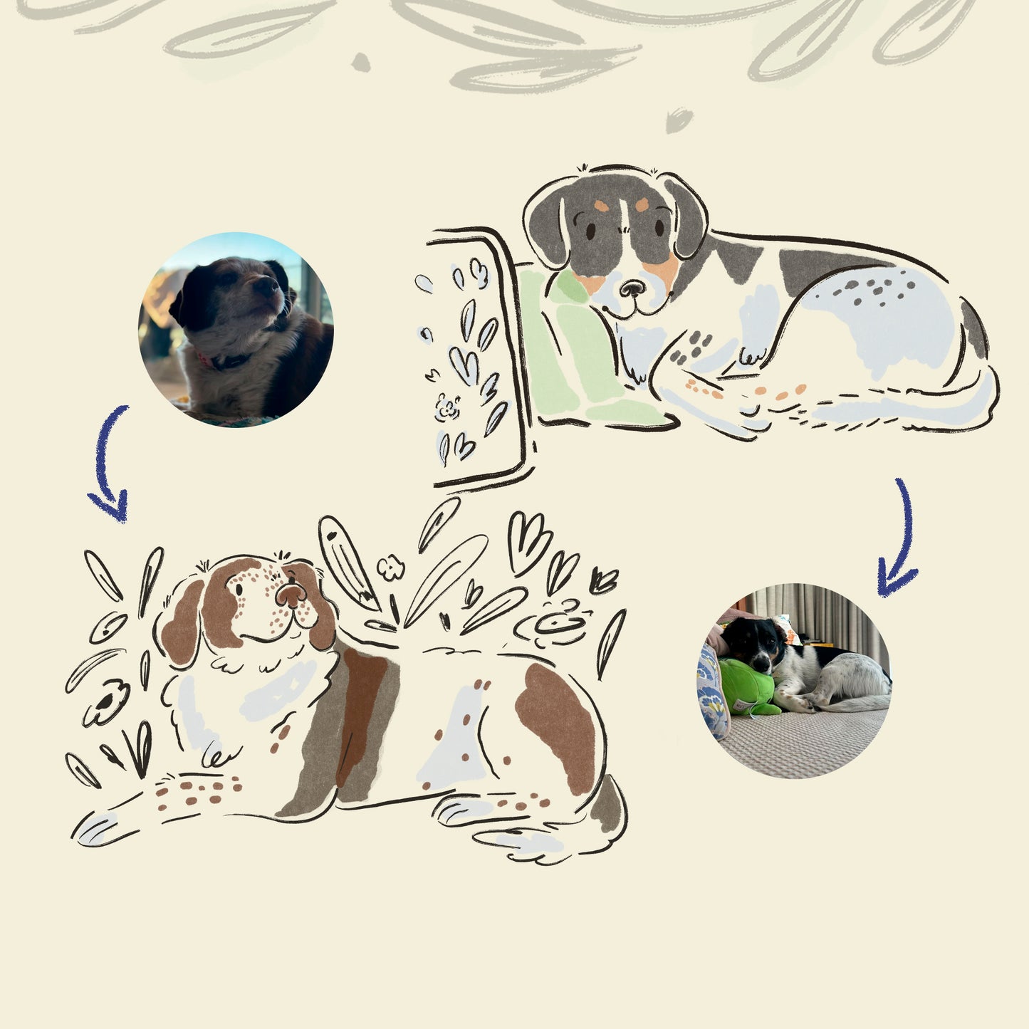 Ilustración Digital Personalizada de Mascotas