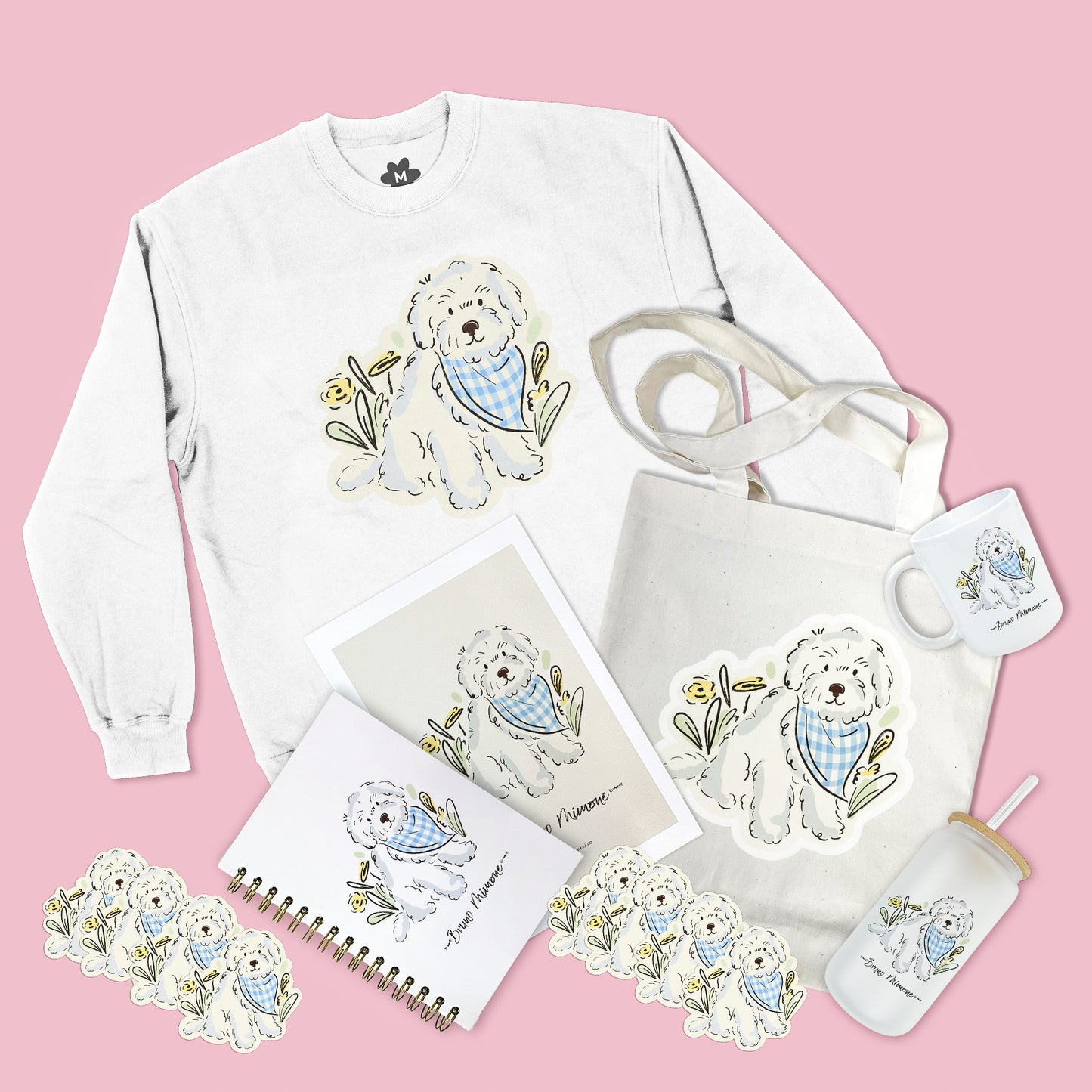Kit Premium: Sudadera + Tote bag + Vaso + Taza + Print Enmarcado + Libreta + Stickers