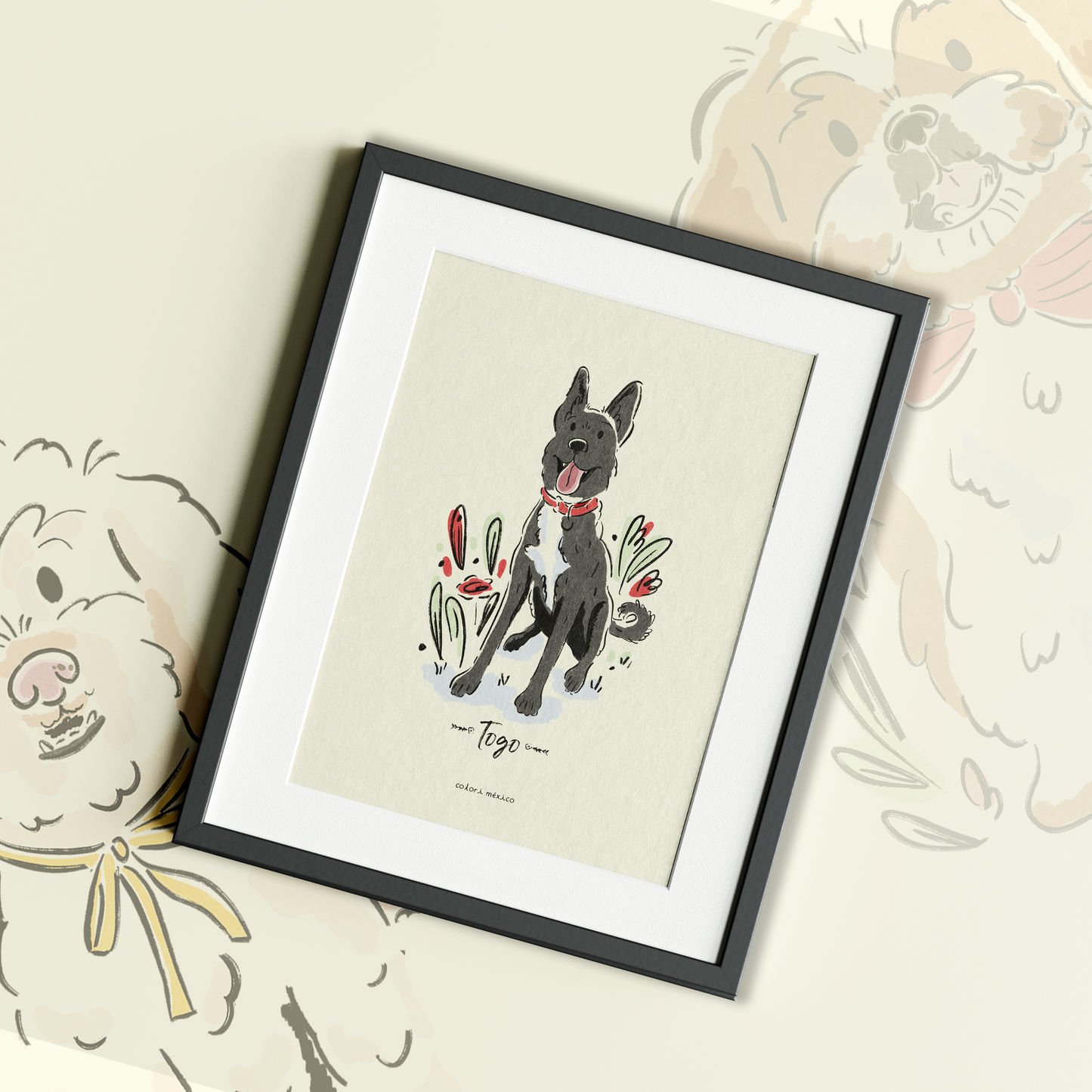 Ilustración Digital Personalizada de Mascotas