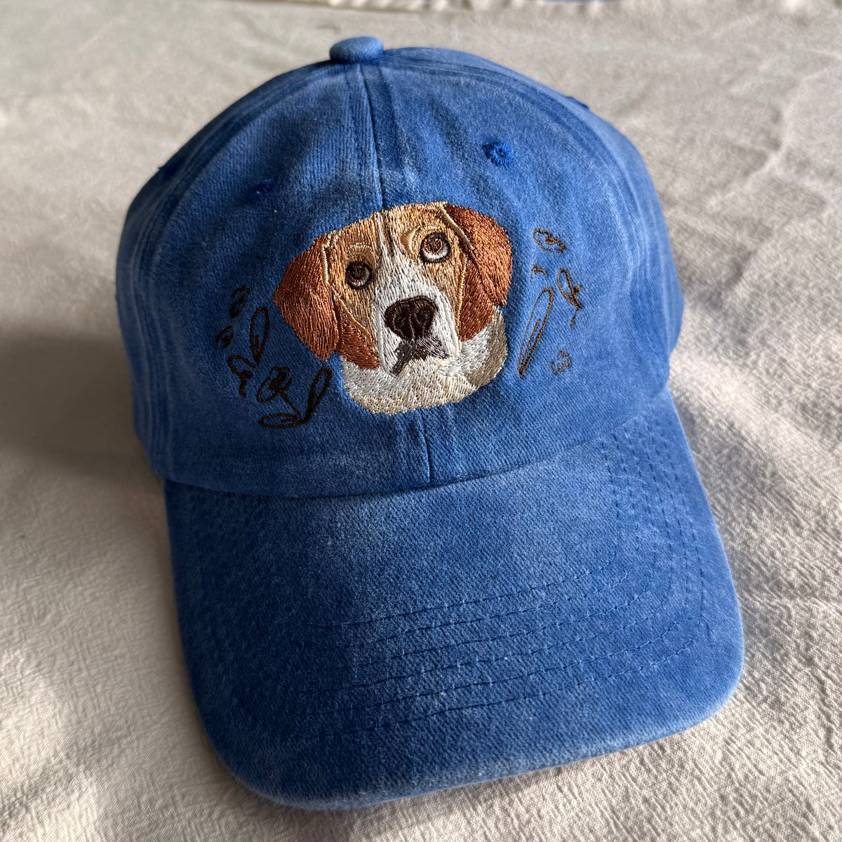 Gorra Personalizada Bordada con la foto de tu mascota