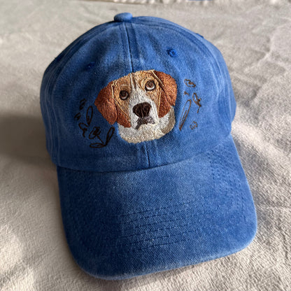 Gorra Personalizada Bordada con la foto de tu mascota