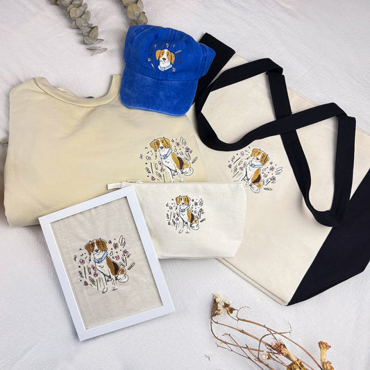 Kit Bordado Premium: Sudadera + Tote bag + Cuadro Enmarcado + Gorra + Cosmetiquera