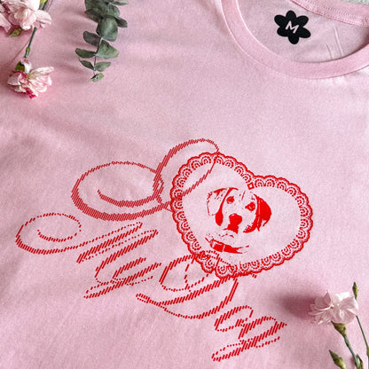 Playera personalizada "I <3 my dog"