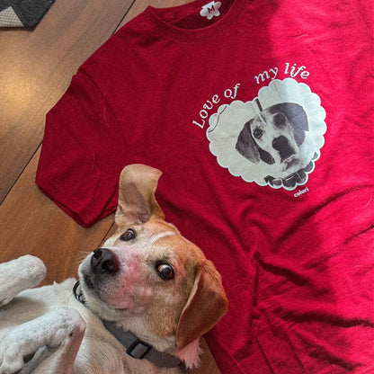 Playera personalizada "Love of my life"