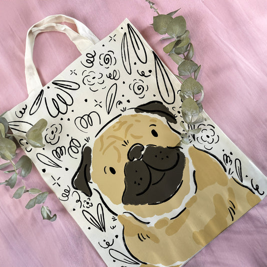 Tote Bag Pug Lovers Edition