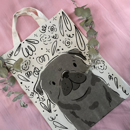 Tote Bag Pug Lovers Edition