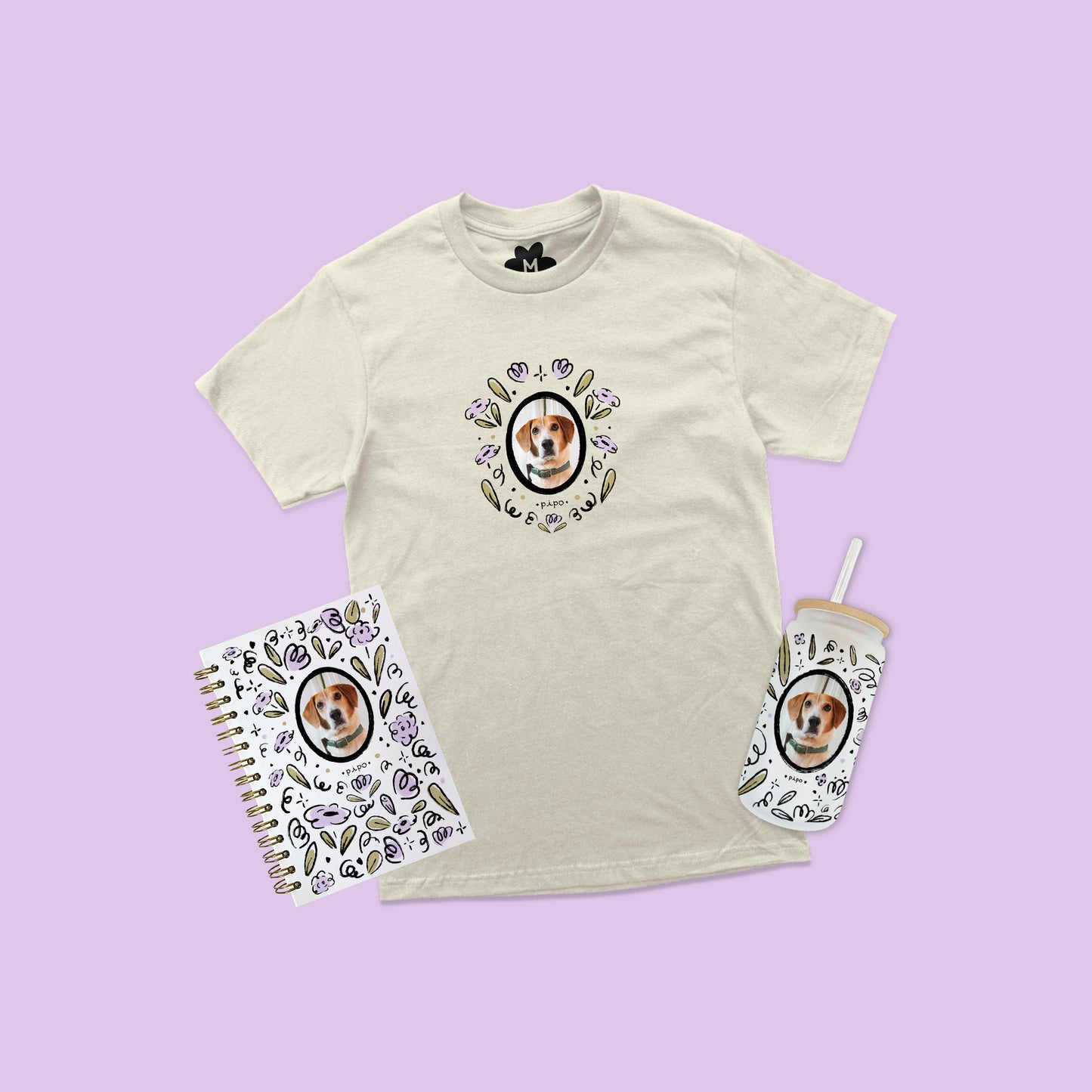 Kit Personalizado: Playera + Libreta + Vaso